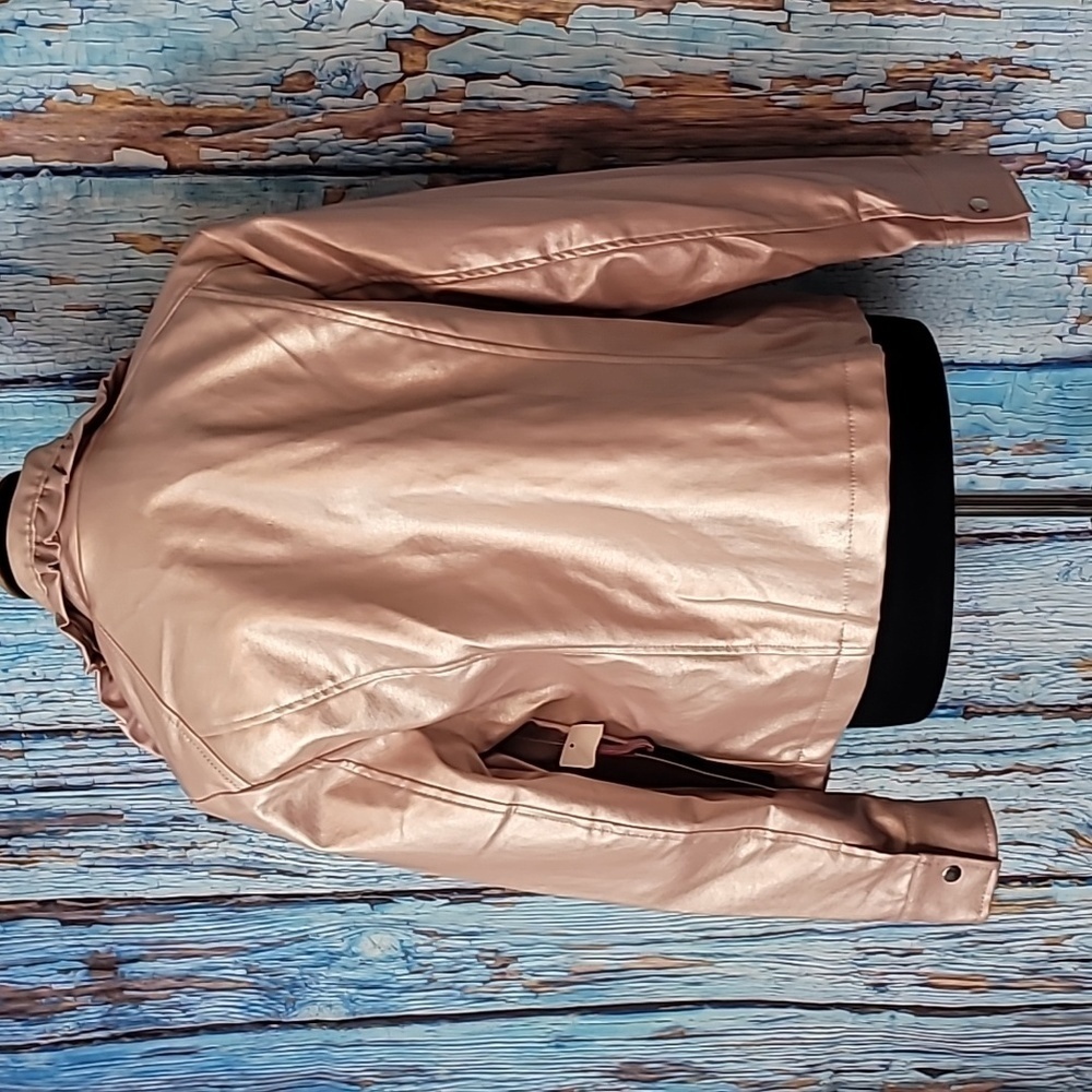 Pink Ruffle Motto Jacket NWT - Picture 7 of 12